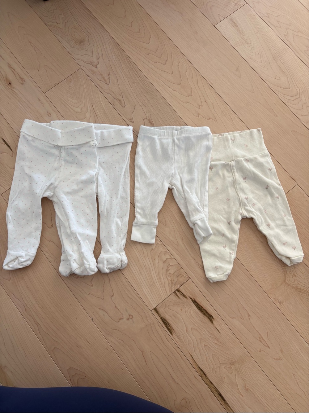H&M Baby Footed Leggings Set - White & Cream